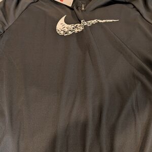 Nike Black Hoodie with Logo - Has Thumb Holes